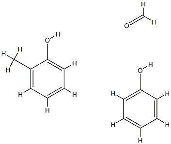 Formaldehyde, polymer with methylphenol and phenol Struktur