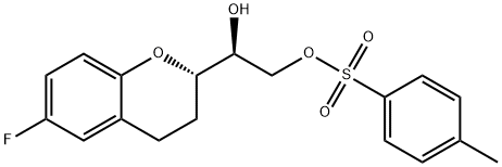 (1’S,2S)-2-(2’-Tosyl-1’,2’-dihydroxyethyl)-6-fluorochromane Struktur