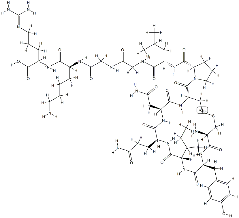 oxytocin, Gly-Lys-Arg- Struktur