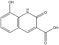 3-Quinolinecarboxylicacid,2,8-dihydroxy-(7CI) Struktur