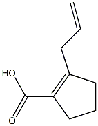 1-Cyclopentene-1-carboxylicacid,2-(2-propenyl)-(9CI) Struktur