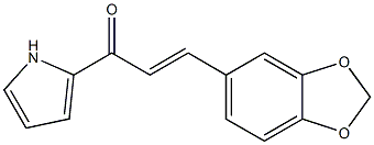 3-(1,3-benzodioxol-5-yl)-1-(1H-pyrrol-2-yl)-2-propen-1-one Struktur