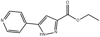 5-PYRIDIN-4-YL-1(2)H-PYRAZOLE-3-CARBOXYLIC ACID ETHYL ESTER Struktur