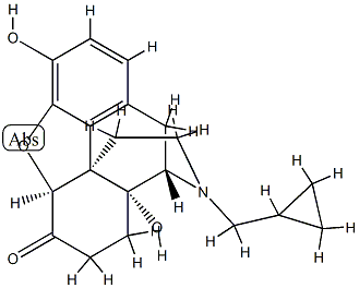 (9α,13α)-17-(Cyclopropylmethyl)-4,5β-epoxy-3,14α-dihydroxymorphinan-6-one Struktur