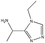 1-(4-ethyl-4H-1,2,4-triazol-3-yl)ethanamine Struktur