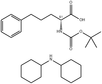 (Tert-Butoxy)Carbonyl D-2-Amino-5-phenyl-pentanoic acidDCHA Struktur