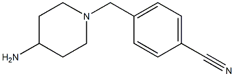 4-[(4-aminopiperidin-1-yl)methyl]benzonitrile Struktur