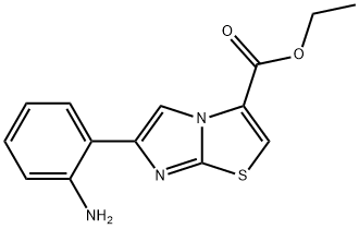 ETHYL 6-(2-AMINOPHENYL)IMIDAZO[2,1-B][1,3]THIAZOLE-3-CARBOXYLATE Struktur