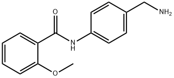 N-[4-(aminomethyl)phenyl]-2-methoxybenzamide Struktur