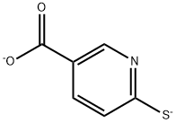 6-sulfanylnicotinic acid Struktur