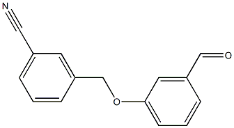 3-[(3-formylphenoxy)methyl]benzonitrile Struktur