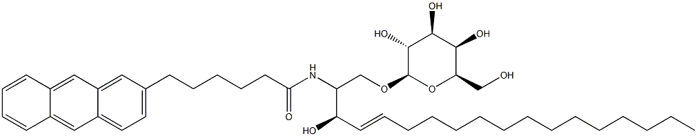 1-O-Galactosyl-2-N-(6-(2-anthroyl)hexanoyl)-4-sphingenine Struktur