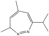 3H-1,2-Diazepine,3,5-dimethyl-7-(1-methylethyl)-(9CI) Struktur