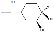 (1R,4R)-p-Menthane-1β,2β,8-triol Struktur