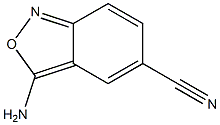 2,1-Benzisoxazole-5-carbonitrile,3-amino-(9CI) Struktur