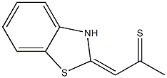 2-Propanethione,(2-benzothiazolinylidene)-(7CI) Struktur