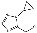 5-(CHLOROMETHYL)-1-CYCLOPROPYL-1H-TETRAZOLE Struktur