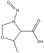 4-Oxazolidinecarboxylicacid,5-methyl-3-nitroso-(9CI) Struktur