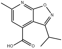 3-isopropyl-6-methylisoxazolo[5,4-b]pyridine-4-carboxylic acid Struktur