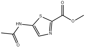 2-Thiazolecarboxylicacid,5-acetamido-,methylester(6CI) Struktur