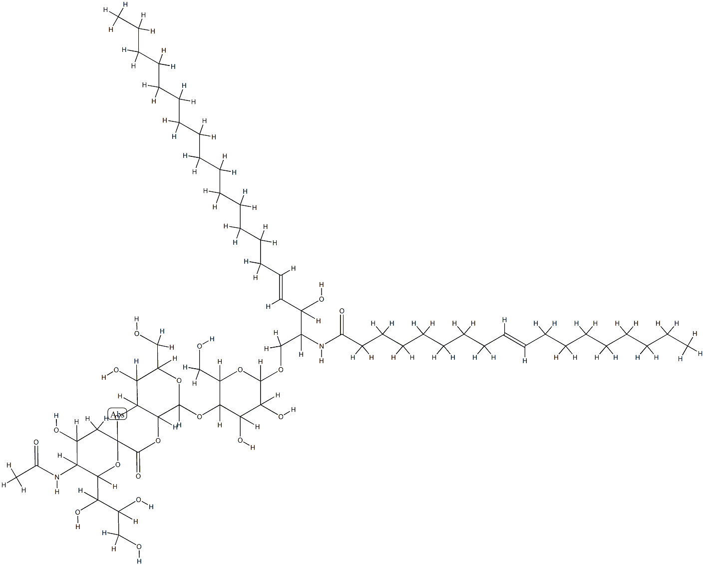 ganglioside GM3 lactone Struktur