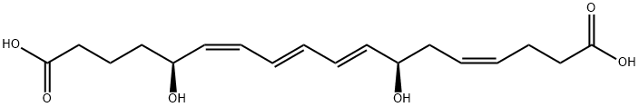 18-carboxy-19,20-dinorleukotriene B4 Struktur