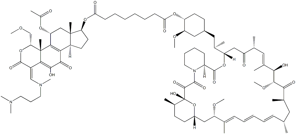 Wortmannin-Rapamycin Conjugate Struktur