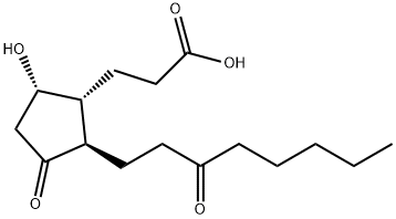 13,14-dihydro-15-keto-tetranor Prostaglandin D2 Struktur