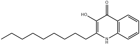 2-nonyl-3-hydroxy-4-Quinolone Struktur