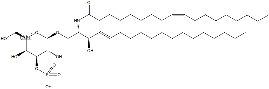 C18:1 3'-sulfo Galactosylceramide (d18:1/18:1(9Z)) Struktur