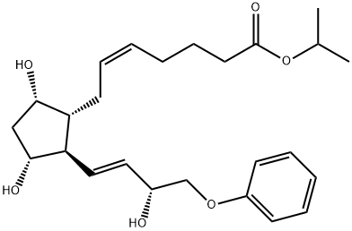 16-phenoxy tetranor Prostaglandin F2α isopropyl ester Struktur