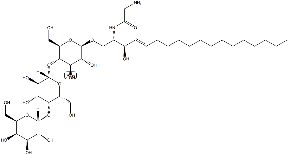 N-Glycine Globotriaosylsphingosine (d18:1) Struktur