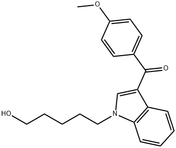 RCS-4 N-(5-hydroxypentyl) metabolite Struktur