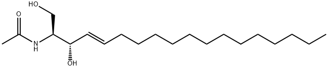 C2 L-threo Ceramide (d18:1/2:0) Struktur