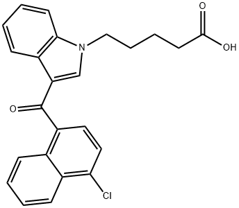 JWH 398 N-pentanoic acid metabolite Struktur