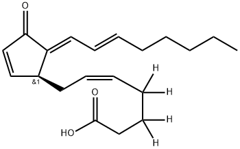 15-deoxy-Δ12,14-Prostaglandin J2-d4 Struktur