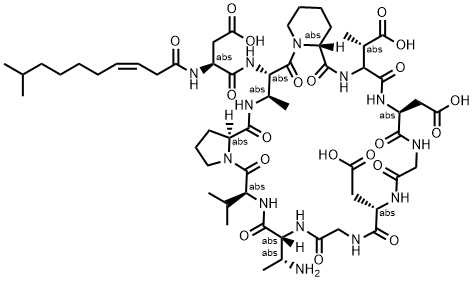 Aspartocin D Struktur