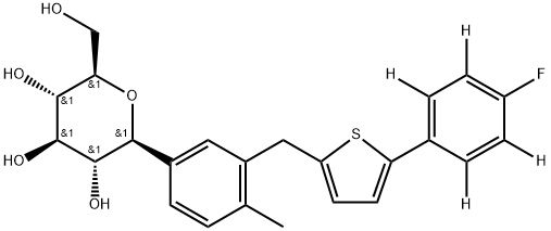 Canagliflozin D4 Struktur