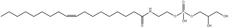 MONO(2,3-DIHYDROXYPROPYL)MONO[2-[[(9Z)-1-OXO-9-OCTADECENYL]AMINO]ETHYL] ESTER PHOSPHORIC ACID Struktur