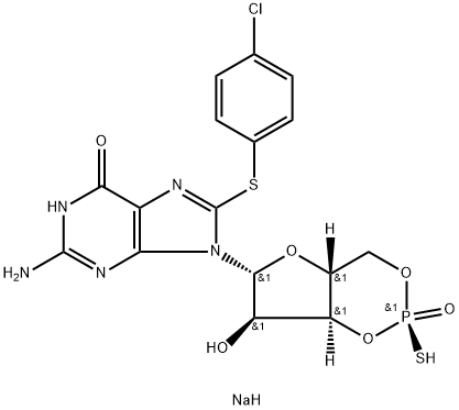 Rp-8-pCPT-Cyclic GMPS (sodium salt) Struktur