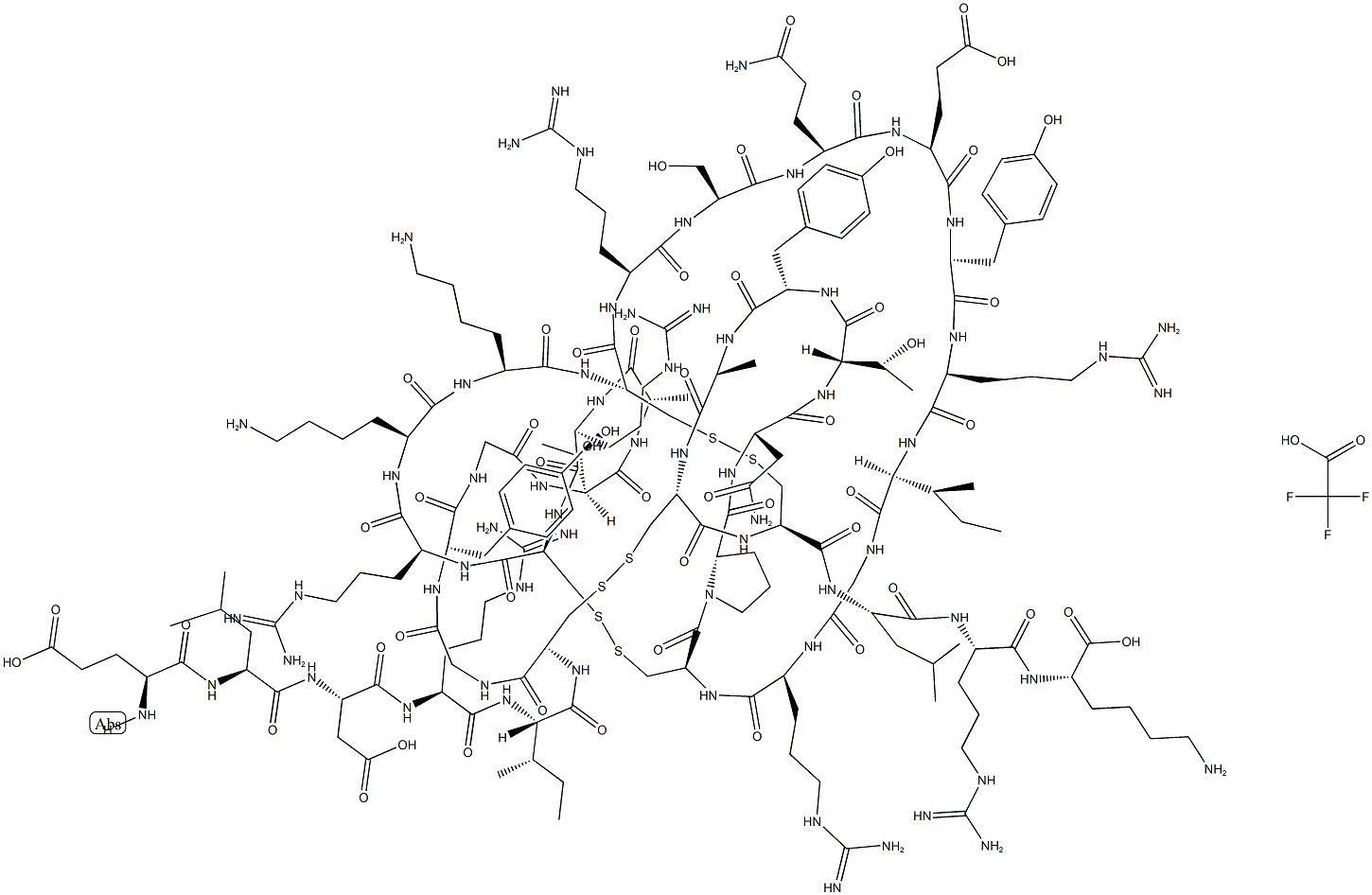 -Defensin-4 (human) (trifluoroacetate salt) Struktur