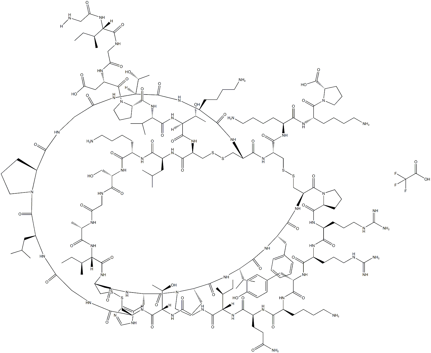 -Defensin-2 (human) (trifluoroacetate salt) Struktur