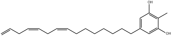 Methylcardol triene, 50423-15-9, 結構式