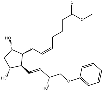 16-phenoxy tetranor Prostaglandin F2α methyl ester Struktur