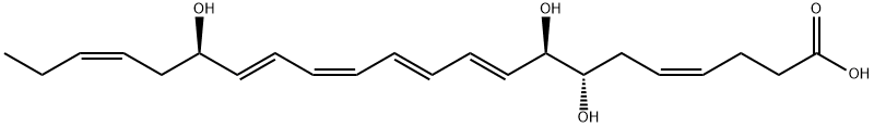 7S,8R,17R-TRIHYDROXY-4Z,9E,11E,13Z,15E19Z-DOCOSAHEXAENOIC ACID Struktur