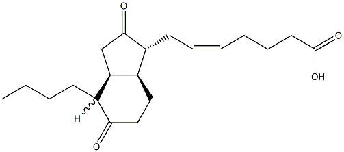 11-deoxy-15-keto-13,14-dihydro-11 beta,16-cycloprostaglandin E2 Struktur