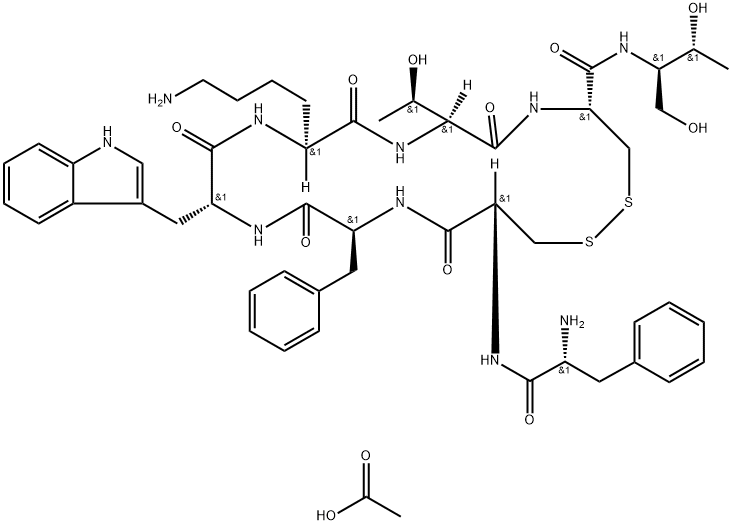 Octreotide (acetate) Struktur