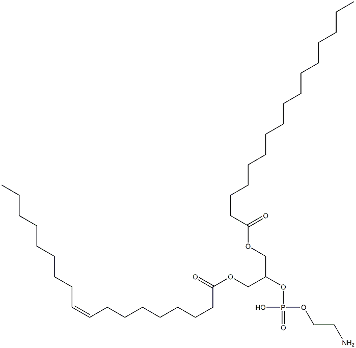 1-PalMitoyl-3-oleoyl-sn-glycero-2-phosphoethanolaMine (1,3-POPE) Struktur