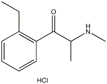 2-Ethylmethcathinone (hydrochloride) Struktur