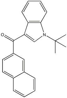 JWH 073 2'-naphthyl-N-(1,1-dimethylethyl) isomer Struktur